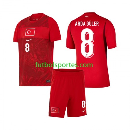 Camiseta Turquía Arda Guler 8 Niño Primera Equipación Copa Mundo 2026 Camiseta Turquía Arda Guler 8 Niño Primera Equipación Copa Mundo 2026